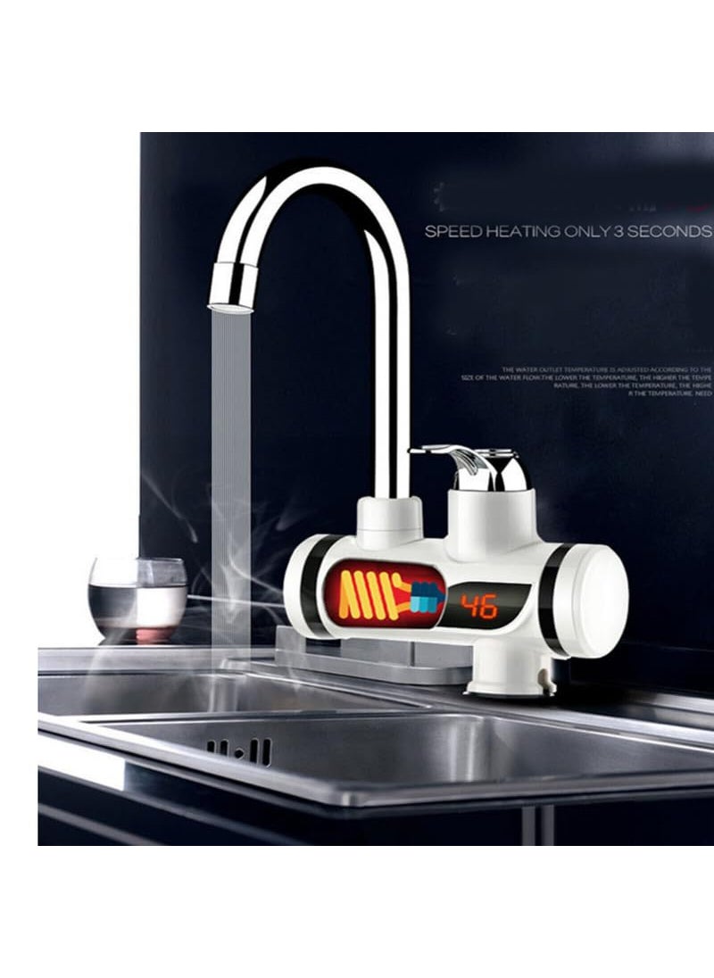 TRIDEO TRIDEO Electric Water Heater And Tankless Fast Water Heating Tap Instant Hot Kitchen Faucet With Digital Display Instant Electric Water Geyser For Bathroom Household 3000W Geyser  - Image 5
