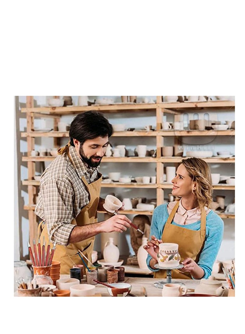 SYOSI Clay Sculpting Tools Set Professional Carving Tools Double-Sided Pottery Tools with Wooden Handle for Sculpture, Shaping Carving And Smoothing High Precision Polymer Clay Tools 6 PCS - Image 5