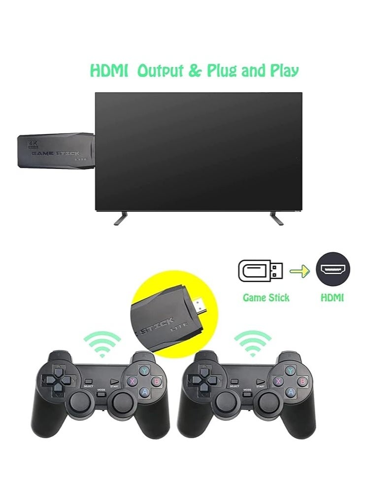 Generic - Portal AE Game Console with Dual 2.4G Controllers Plug & Play Video Game Stick Games, Emulators,Great Gift for Adults and Kids (32G) - Image 1
