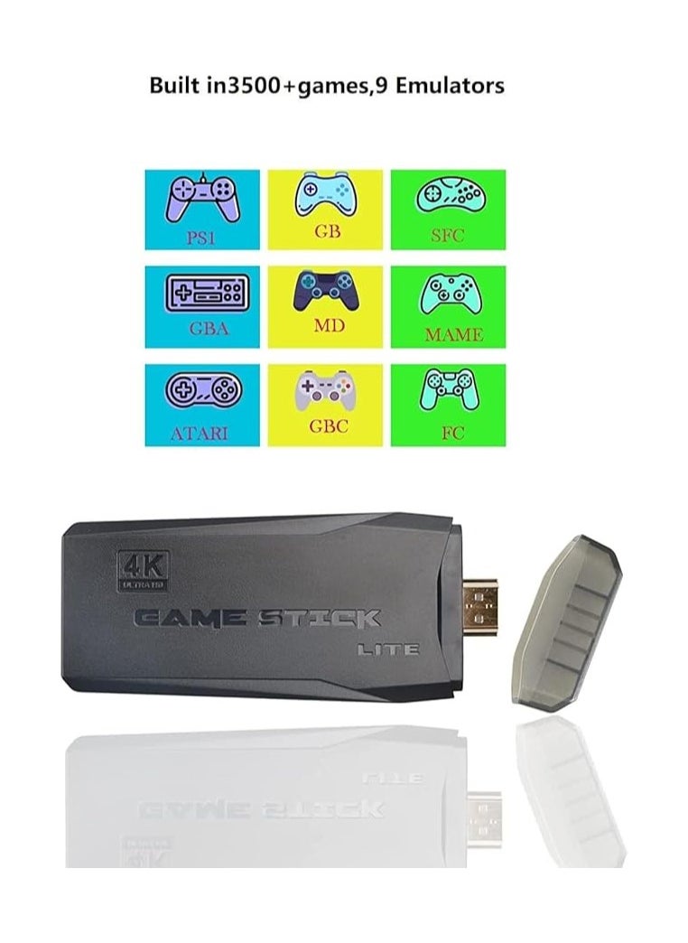 Generic - Portal AE Game Console with Dual 2.4G Controllers Plug & Play Video Game Stick Games, Emulators,Great Gift for Adults and Kids (32G) - Image 1