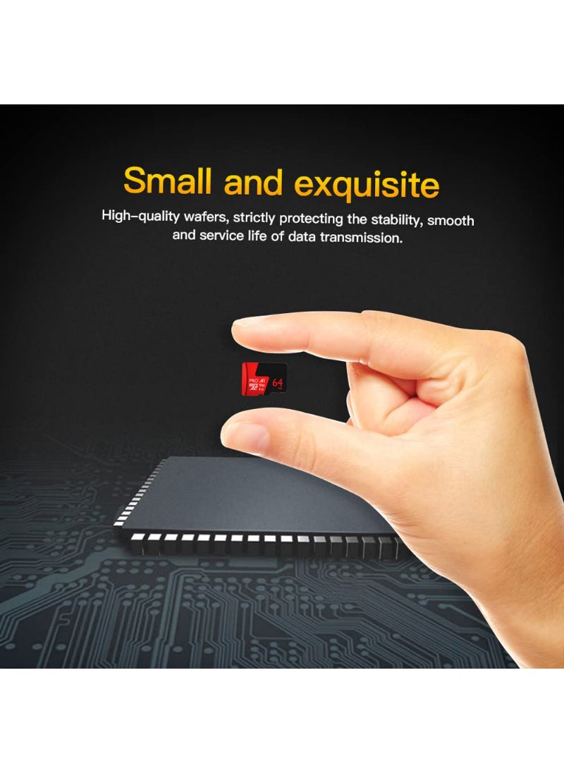 Generic - Tf Card 64Gb Pro Micro Sdxc Tf Memory Card Data Storage V30 Uhs-I U3 High Speed Up To 98Mbs - Image 1