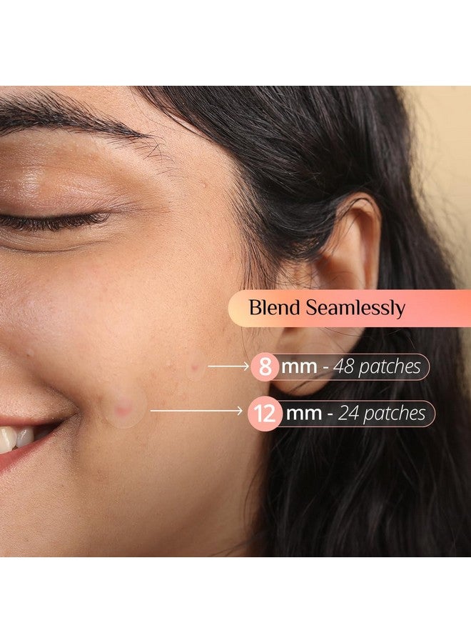 Carmesi Pimple Patch For Face | 72 Hydrocolloid Pimple Patches | 2% w/w Salicylic Acid, Neem, Cica | Helps Reduce Pimples, Redness & Irritation | Absorbs Excess Oil | Safe for All Skin Types - Image 4