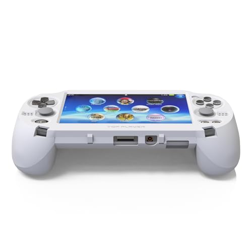 TEGRUP Hand Grip Handle for psv1000 ps vita 1000, Protective Case, L2r2 is Used to Click on The Back of The PSV.Gift of Raised Button Stickers, Tempered Film, Joystick Cap. (Frosted White) - Image 3