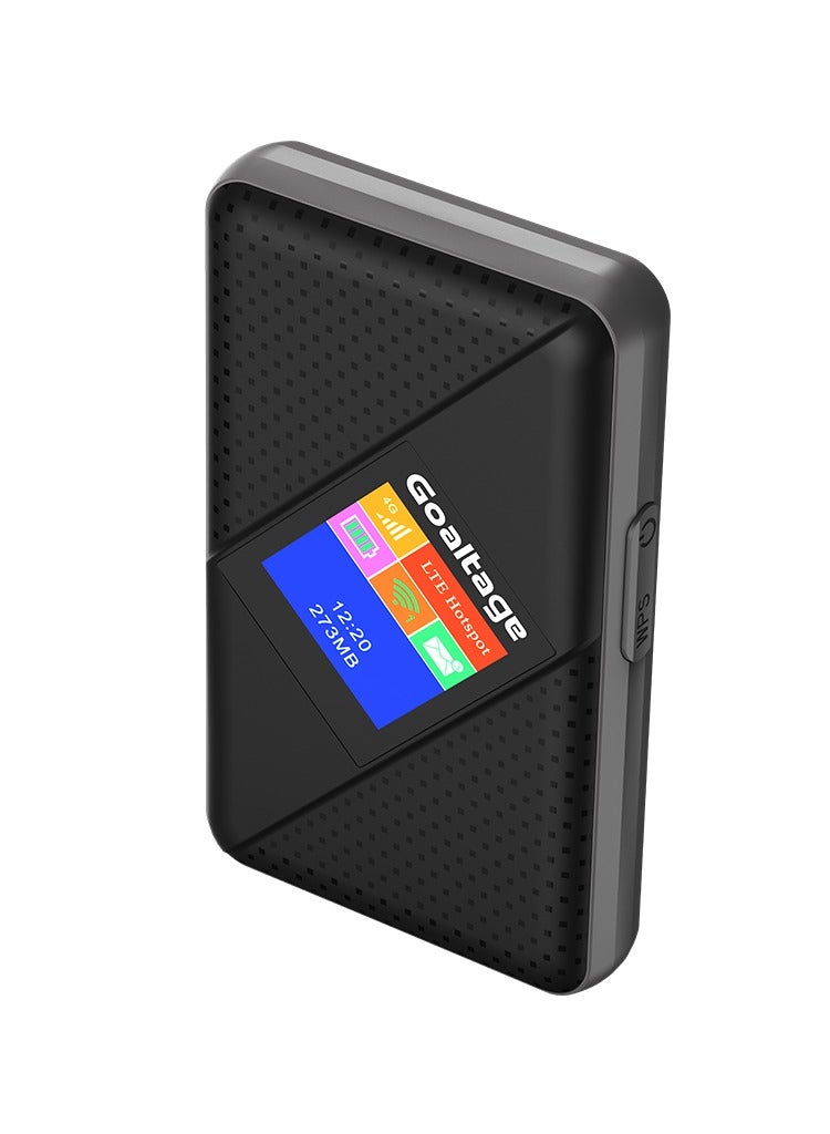 جولتيج جولتیج ProLink راوتر WiFi متنقل 4G، سرعة تنزيل 150Mbps، يدعم 10 مستخدمين، بطارية 3000mAh، مؤشر LCD، أسود - Image 4