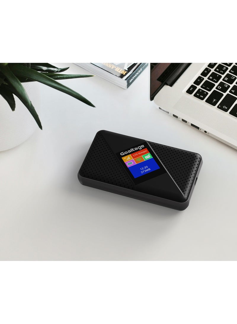 جولتيج جولتیج ProLink راوتر WiFi متنقل 4G، سرعة تنزيل 150Mbps، يدعم 10 مستخدمين، بطارية 3000mAh، مؤشر LCD، أسود - Image 3