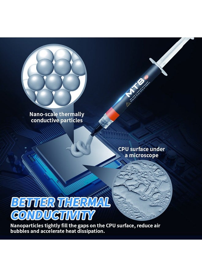 Generic - Thermal Paste Tube(4g), High Performance Thermal Grease, High Density Nano Thermal Compound - 12.8W/m·K for CPU, GPU, Computers, Home Appliances, Servers - Image 1