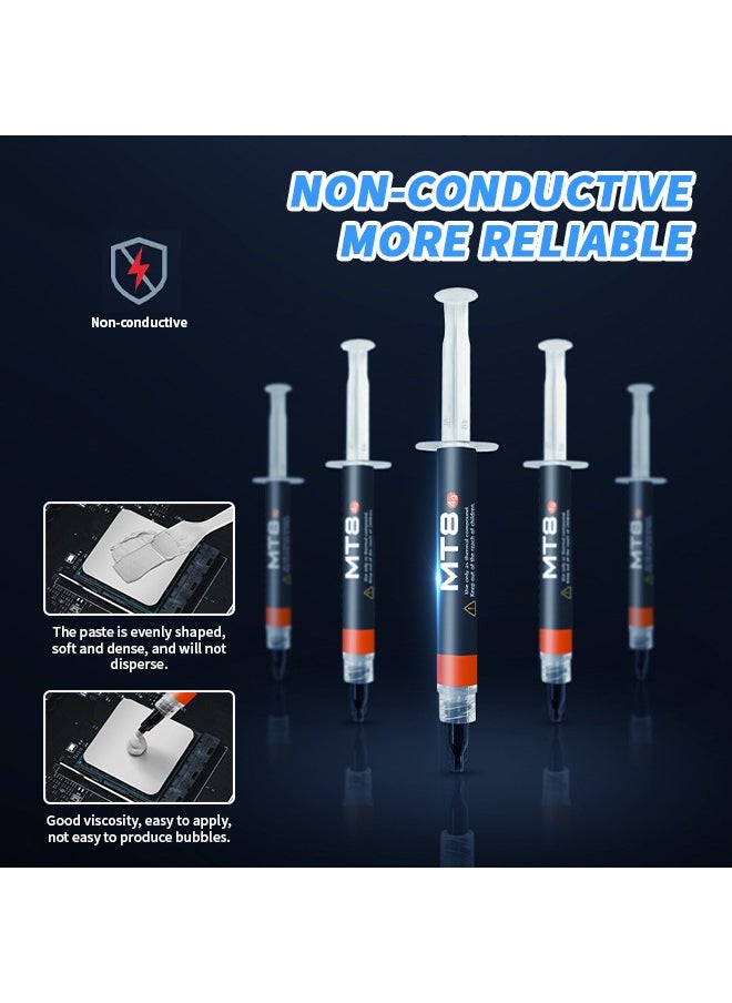 Generic - Thermal Paste Tube(4g), High Performance Thermal Grease, High Density Nano Thermal Compound - 12.8W/m·K for CPU, GPU, Computers, Home Appliances, Servers - Image 1