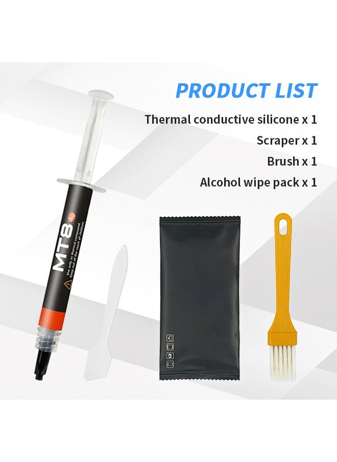 Generic - Thermal Paste Tube(4g), High Performance Thermal Grease, High Density Nano Thermal Compound - 12.8W/m·K for CPU, GPU, Computers, Home Appliances, Servers - Image 1