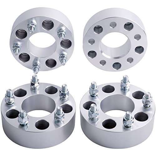 DCVAMOUS 4PC 5x135 to 5x5.5 Wheel Adapters 2 Inch with 14x2 Studs Compatible with Ford 5 Lug 5x135 to 5x139.7 for 1997-2003 F150 | 1997-2002 Expedition | 1998-2002 Navigator | 2001-2002 Blackwood - Image 1