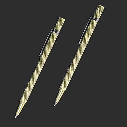 VebaCidi Scribe Tool, 2 Pieces Tungsten Carbide Tip Scriber, Engraved Pen for Tile/Glass/Wood/Ceramics/Metal/Gold/Welding - Image 1