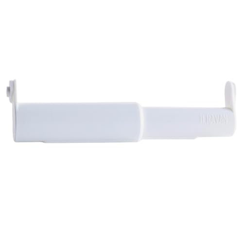 Teravan Standard Toilet Paper Holder Extender for Extra-Large Rolls – Perfect for Double, Triple Rolls in Regular or Ceramic Bathroom Wall Holders, White, 1 Unit - Image 1