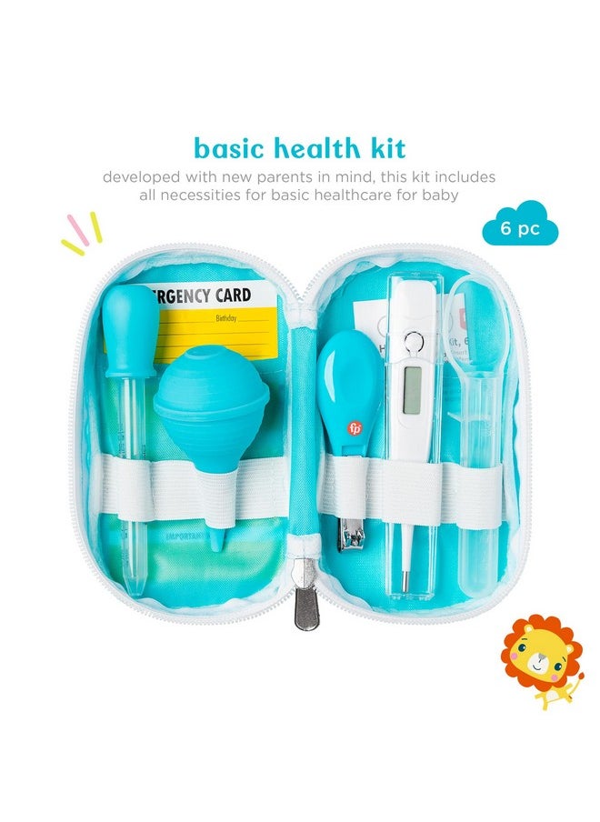 Smart Care - Fisher-Price 6-Piece Baby Healthcare Kit, Newborn Essentials, Baby Gift Set, Includes Medicine Dispensers, Aspirator, Baby Nail Clippers, Baby Thermometer - Image 1