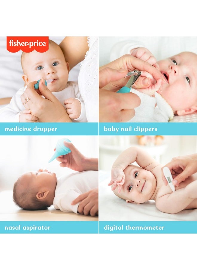 Smart Care - Fisher-Price 6-Piece Baby Healthcare Kit, Newborn Essentials, Baby Gift Set, Includes Medicine Dispensers, Aspirator, Baby Nail Clippers, Baby Thermometer - Image 1