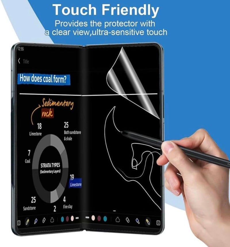 BATCHONE Premium Acrylic Screen Protector/Guard Compatible for Samsung Galaxy Z Fold 7 5G (Transparent) with Soft Flexible Clear Membrane 360 Protection, Pack of 1 - Image 2