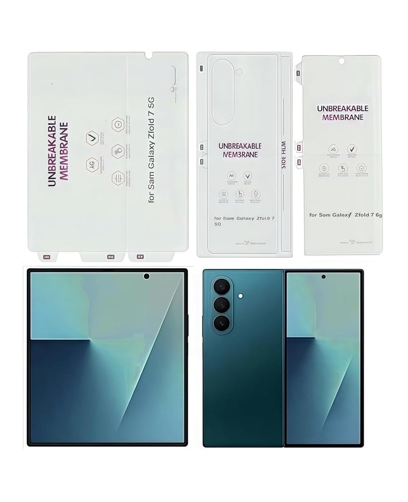 BATCHONE Premium Acrylic Screen Protector/Guard Compatible for Samsung Galaxy Z Fold 7 5G (Transparent) with Soft Flexible Clear Membrane 360 Protection, Pack of 1 - Image 1