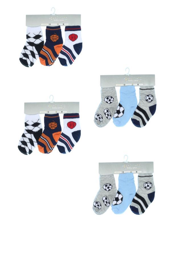 فتاه مجموعة من 12 شرابات قطنية ناعمة للاولاد الاطفال