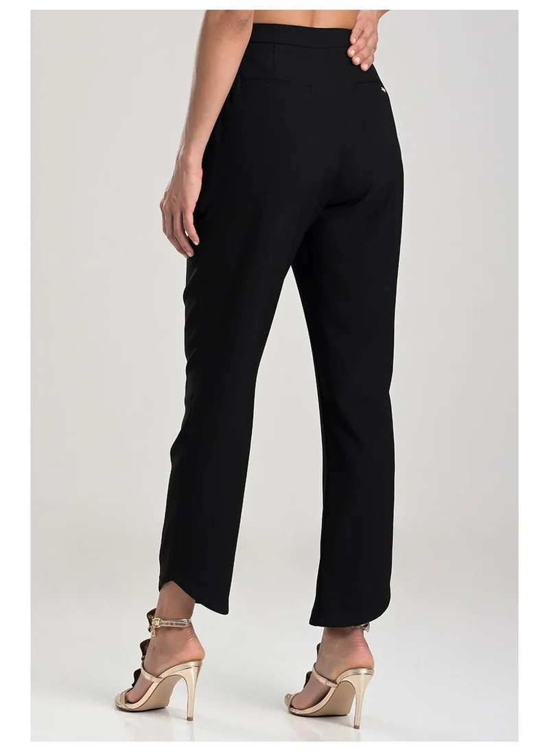 Carmen Steffens  Tailored Pants with Distinctive Hem in Black for Women | Best Price UAE