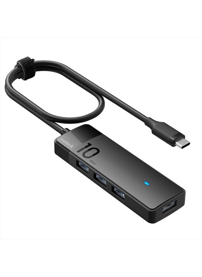 Inateck - USB C Hub, USB 3.2 Gen 2 USB C Hub with 4 USB A Ports, 10Gbps, 1.6 ft Cable, Compatible with windows7/8/10/11, Linux, Mac OS HB2025C - Image 1