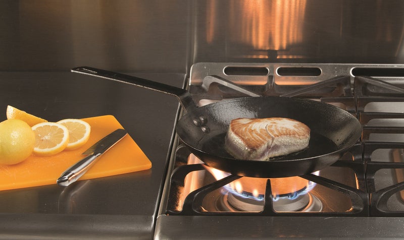 Lodge Pre-Seasoned Carbon Steel Skillet - Use in the Oven, on the Stove, on the Grill, or Over a Campfire - 10 Inch - Image 3