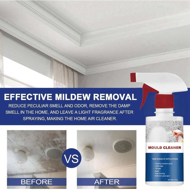 Makbeaty 2PCS Bathroom Tile Cleaner Spray, Multi-Purpose Foam Cleaner for Grout | Effective Household Cleaning Spray for Kitchen and Bathroom - - Image 4