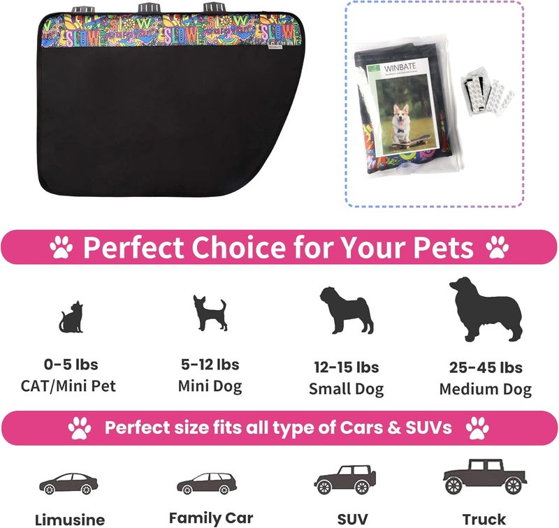 Winbate 2PCS Dog Car Door Protector, 29.5 x 20.47 Waterproof Scratchproof Nonslip Durable Machine Washable CarDoor Protectors from Pet’s Scratching for Cars,Suvs and Trucks - Image 4