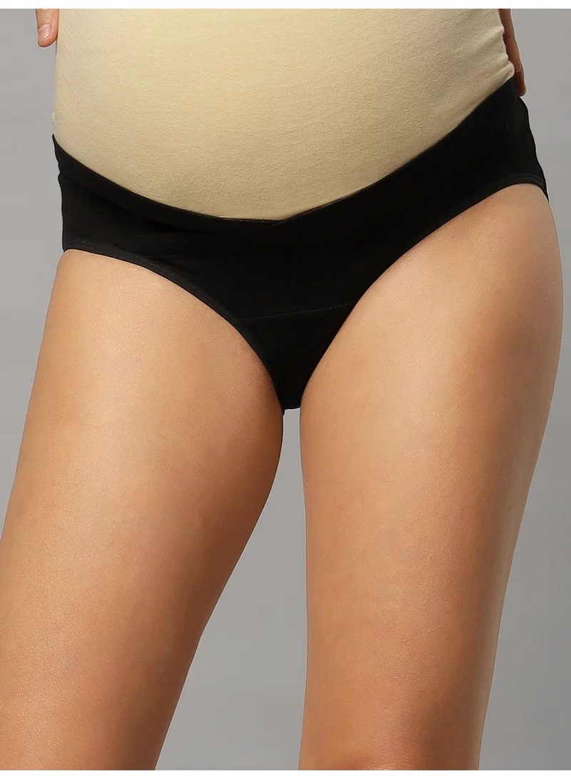 TUMMY  Bamboo Cotton Low-waist Maternity Panty Pack of 12 - Multicolor Pack for Women | Best Price UAE