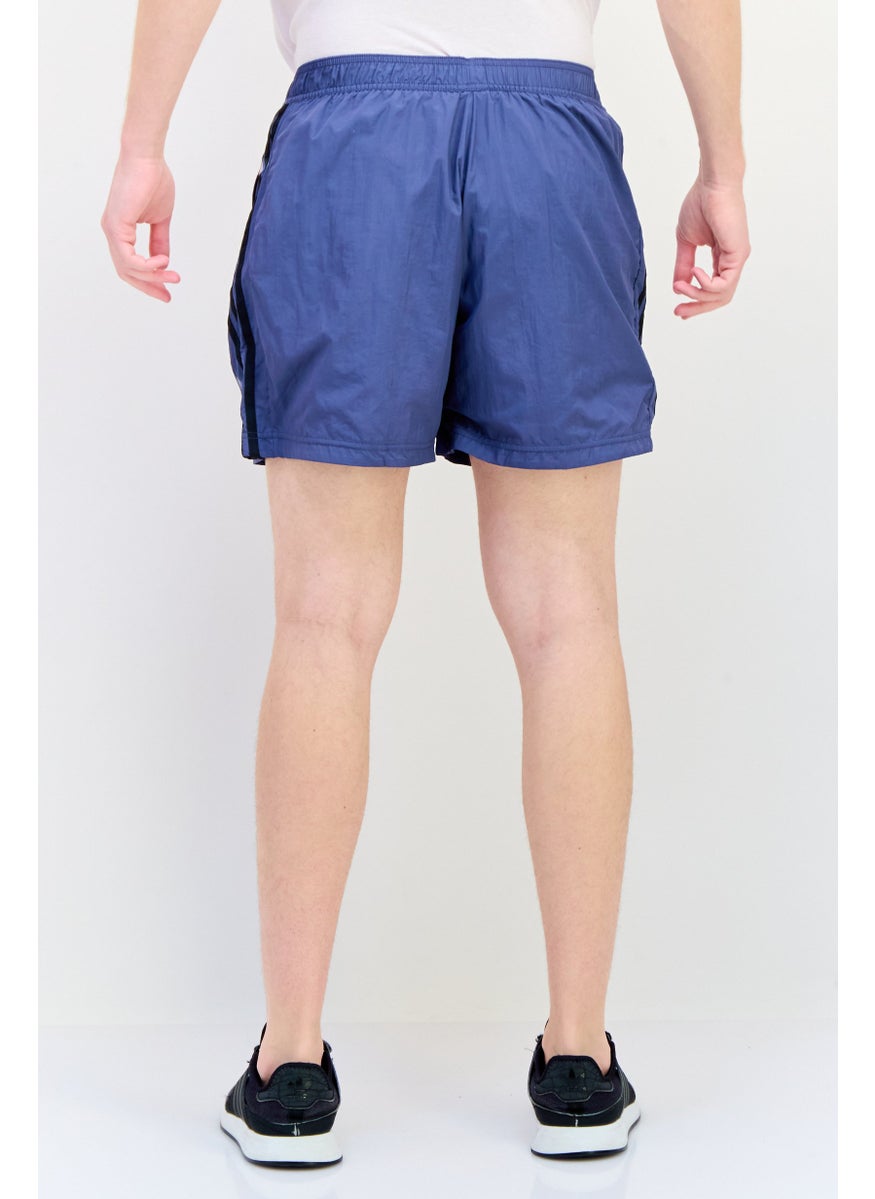 Adidas Men Sportswear Fit Brand Logo Outdoor Short, Blue  - Image 3
