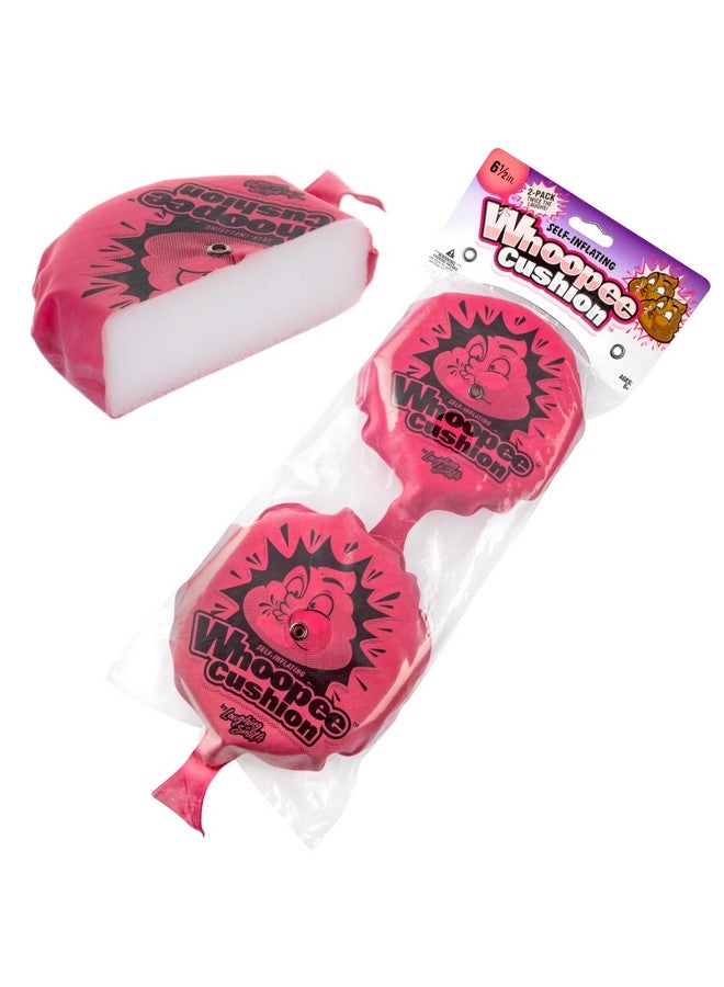 ضحك سميث وسادة Whoopie ذاتية النفخ مقاس 6 بوصات (عبوة من قطعتين) وسائد Whoopee هدايا حفلات بكميات كبيرة للأطفال والكبار - لعبة Woopie تصدر أصوات الريح - أكياس هدايا أعياد الميلاد - ألعاب المقالب - Image 1