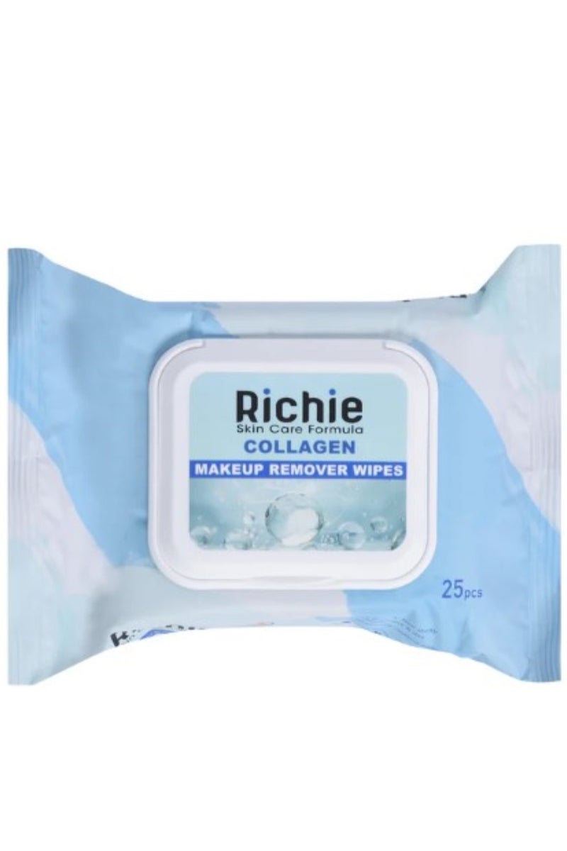 Richie Collagen Makeup Remover Wipes (25 Pcs)