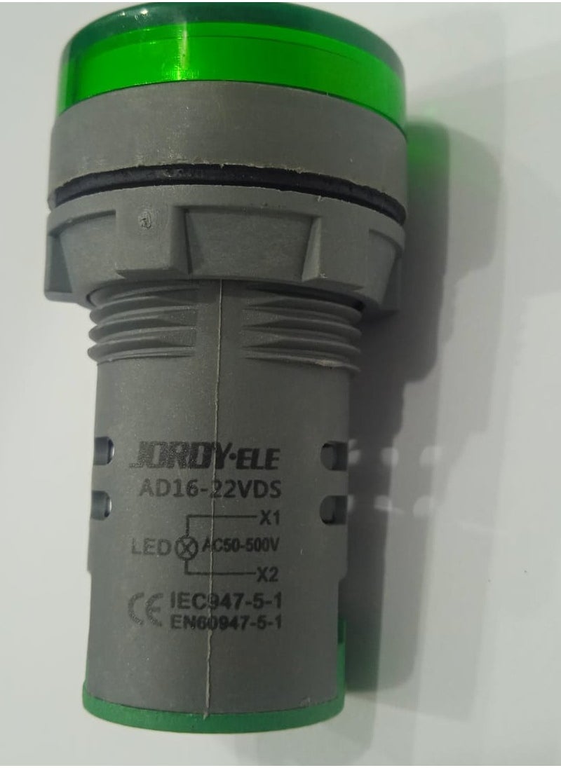 Generic - 22mm LED High Voltage Indicator Lamp (50-500VAC) - Image 1