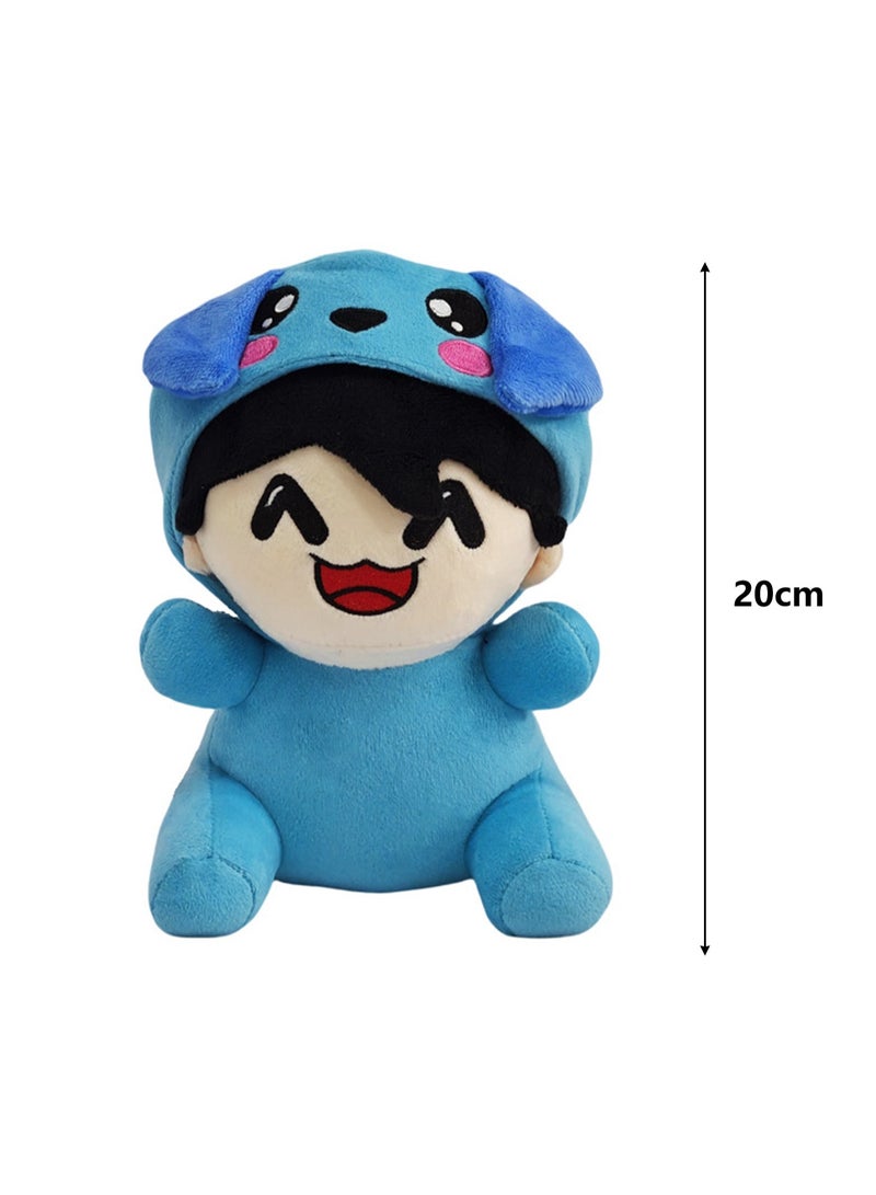 Omz Plush 20cm Plush Toy, Realistic Cute Soft Plush Doll, Gift For Boys And Girls Game Fans (Smiling Boy With Blue Cap)  - Image 2