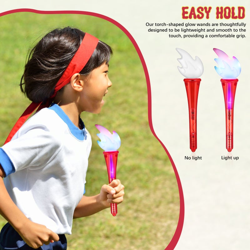 2pcs Torch Toys Flashing Toy Colorful Flashing Light Wands Light Sticks Glow Sticks For Sports Events - Image 2
