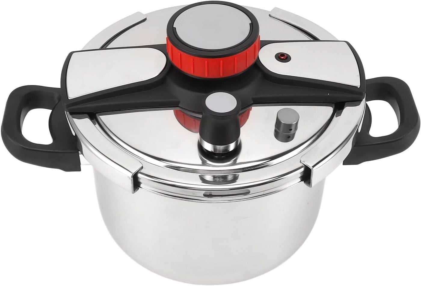 Stainless Steel Pressure Cooker, 5L/6L/8L Capacity Stovetop Pressure Canner, Explosion Proof Gas & Induction Compatible Rice Cooker Multifunctional Slow Cooker for Home,