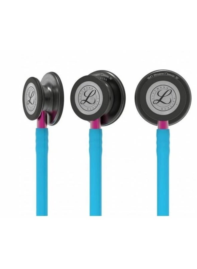 ثري أم ليتمان سماعة طبية 3M ليتمن كلاسيك 3 بأنبوب تركوازي مع لمسة دخانية موديل 5872 - Image 5