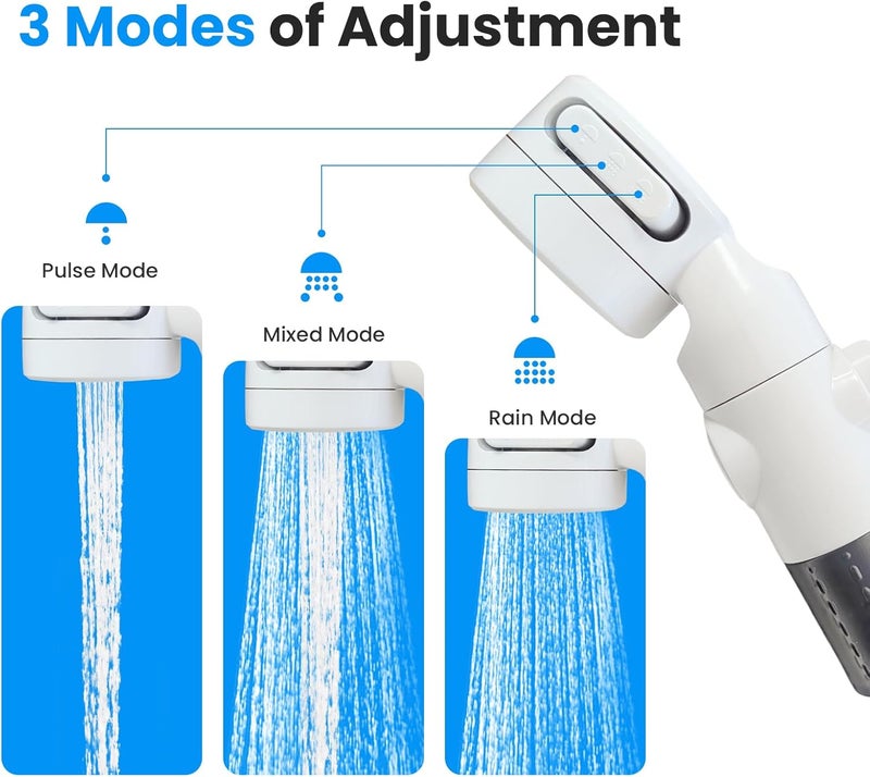 Ann Katy Portable Camping Shower - Rechargeable Electric Shower Pump with Digital Display and Multiple Spray Modes - Image 5