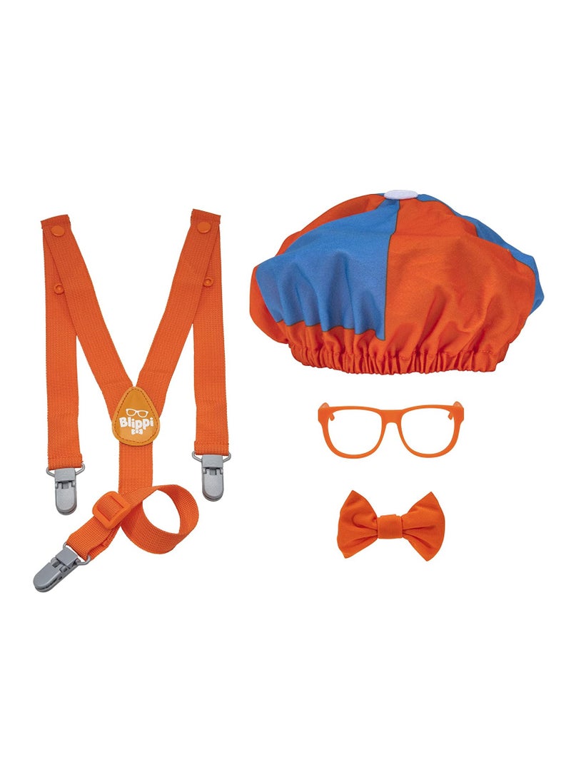 Blippi Blippi Roleplay - Be Like Blippi | Dress Up |Includes Iconic Bow Tie, Suspenders, Hats and Glasses| For Children and Toddler  - Image 2