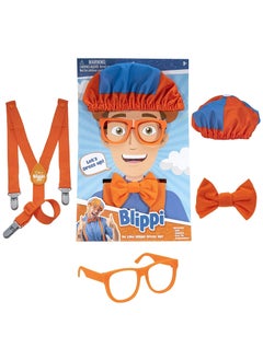 Blippi Blippi Roleplay - Be Like Blippi | Dress Up |Includes Iconic Bow Tie, Suspenders, Hats and Glasses| For Children and Toddler  - Image 3