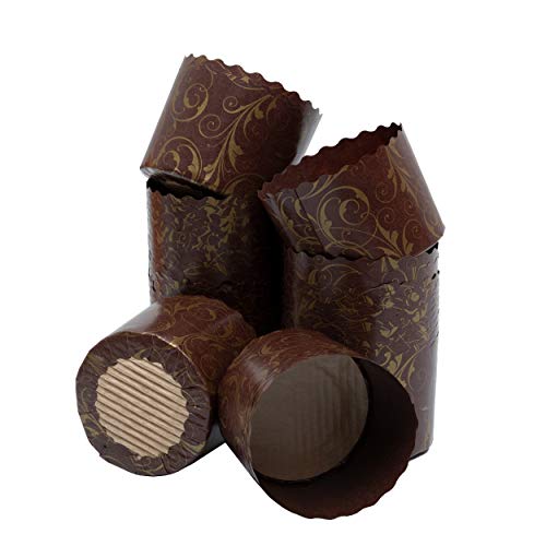 Esslly Ecopack Single-Serve Baking Moulds | Disposable Paper Cups | Set of 50 | 60mm Diameter, 45mm Height | Grease & Warp Resistant | Withstand up to 220°C - Image 5