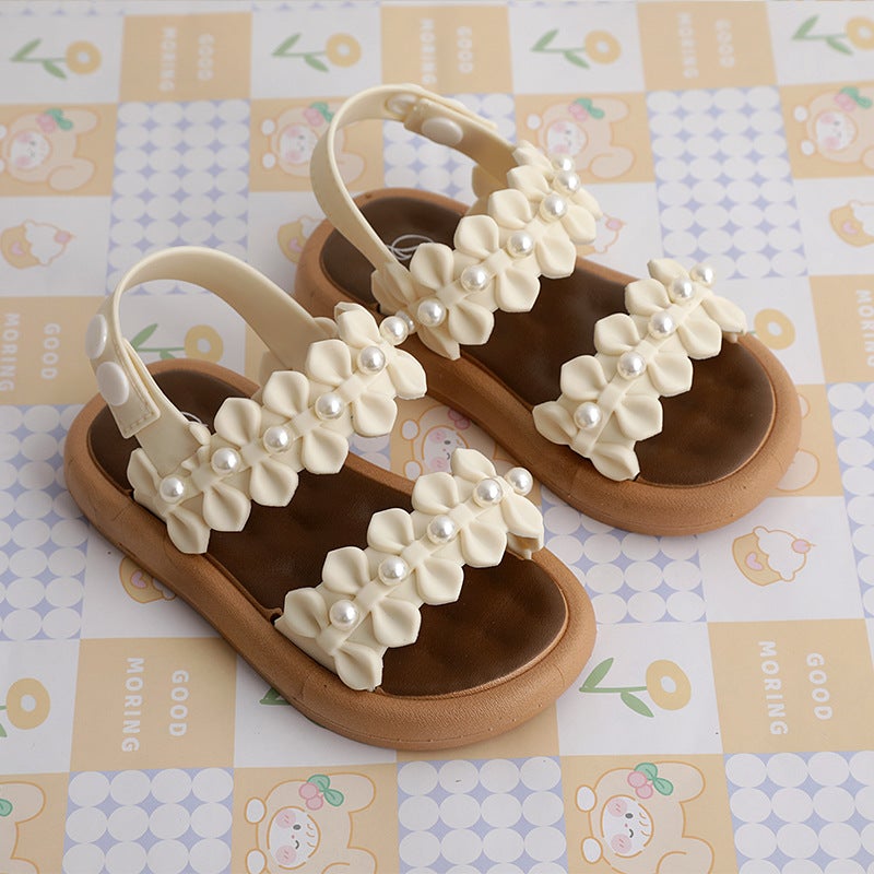 Children'S Sandals 0-3 Years Old Non-Slip Soft Sole Outer Wear Baotou Sandals Toddler Shoes Room - Image 1