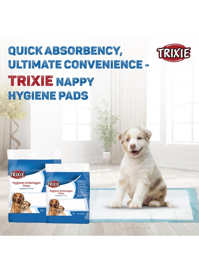 تريكسي وسادات تدريب النظافة للكلاب والجراء فائقة الامتصاص ومضادة للتسرب ومحايدة للرائحة - 7 وسادات في كل مقاس - 30 × 50 سم (1) - Image 2