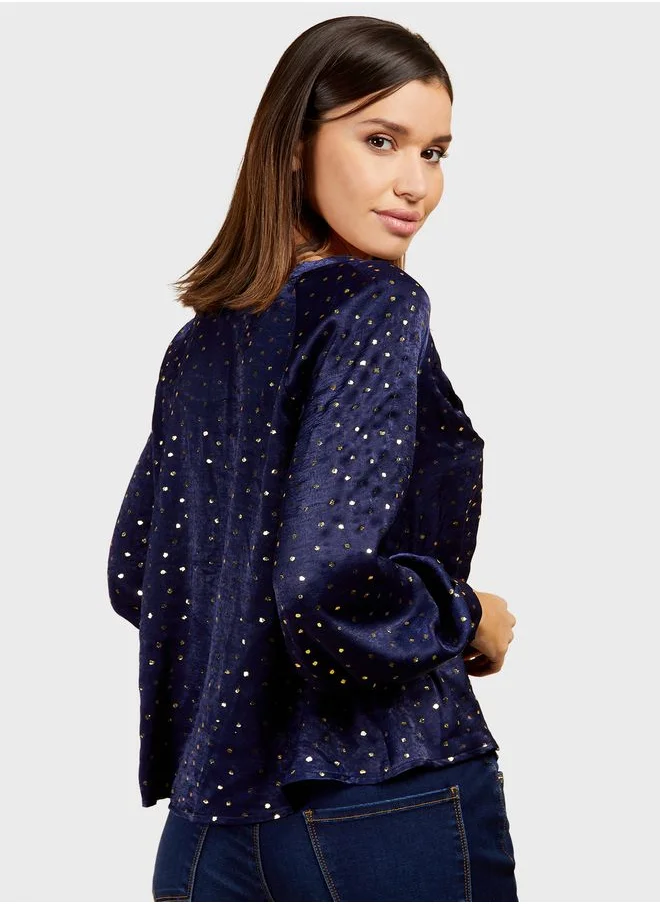 Little Mistress Puff Sleeve Top