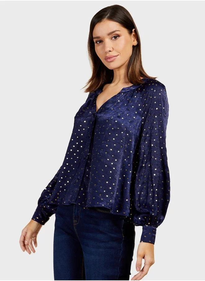 Little Mistress Puff Sleeve Top