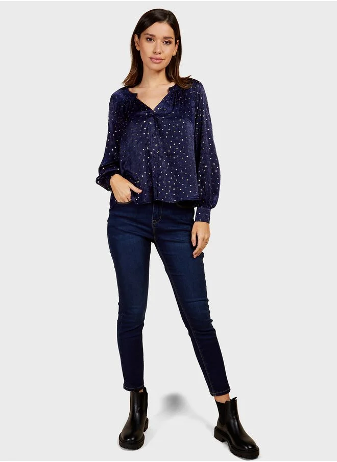 Little Mistress Puff Sleeve Top