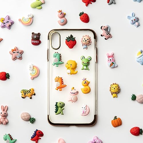 LEEXINLUU Slime Charms Cartoon Animal And Fruit Cute Set - Mixed Lot Assorted Fruit Resin Flatback Cute Sets For Diy Crafts Making,Decorations,Scrapbooking,Embellishments,Hair Clip 25pcs - Image 5
