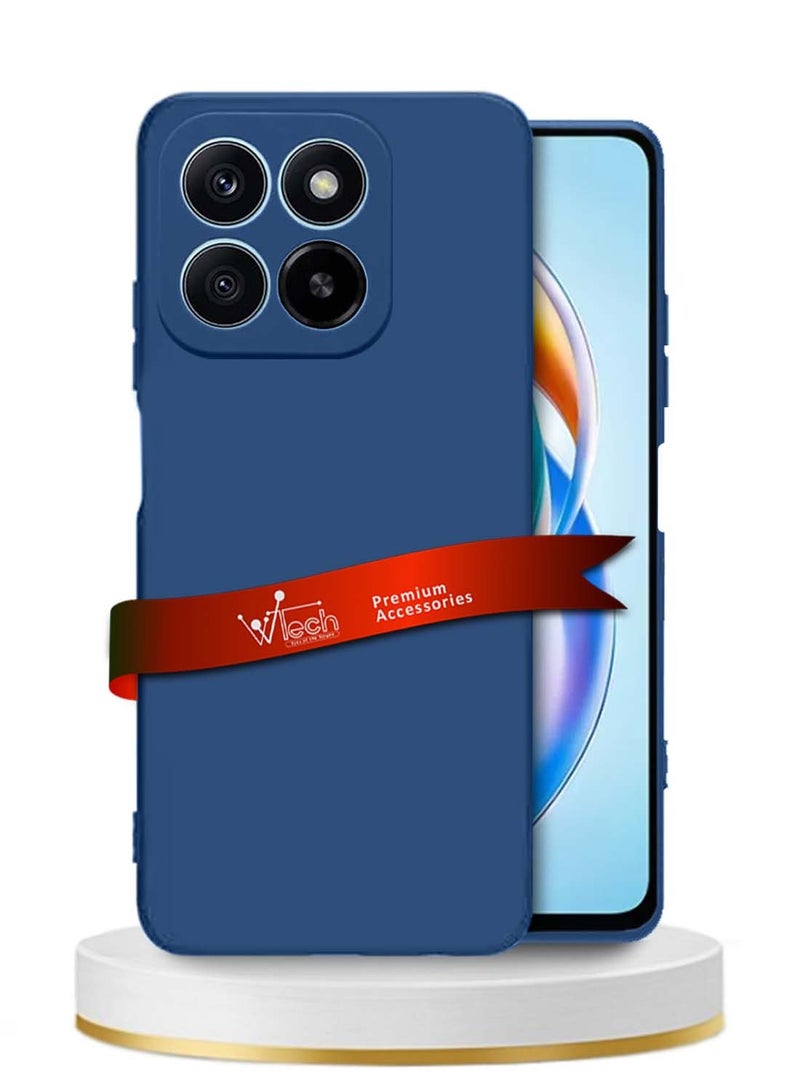 دبليو تيك هونر X5b / X5b Plus / X5b + 4G 2024 غطاء جراب سيليكون سائل ناعم ممتاز - أزرق كحلي - Image 1