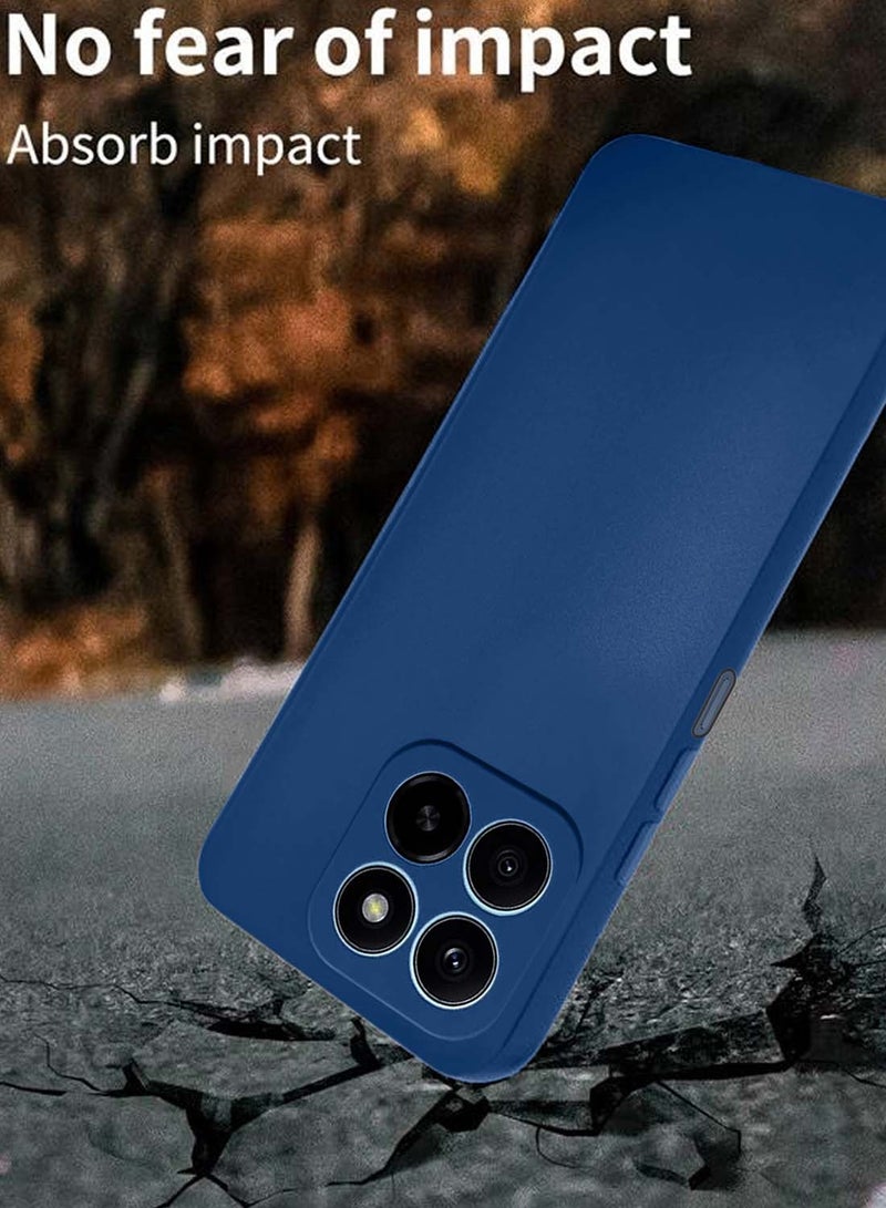 دبليو تيك هونر X5b / X5b Plus / X5b + 4G 2024 غطاء جراب سيليكون سائل ناعم ممتاز - أزرق كحلي - Image 3