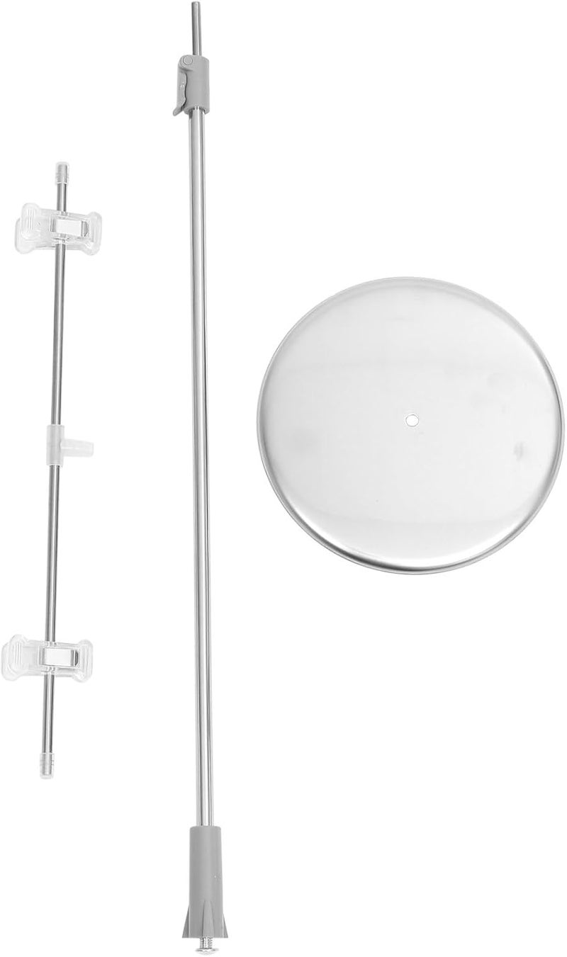 Adjustable T-Shaped Poster Display Stand 85Cm Stainless Steel Tabletop Sign Holder for Wedding Welcome Signs and Home Advertising - Image 1
