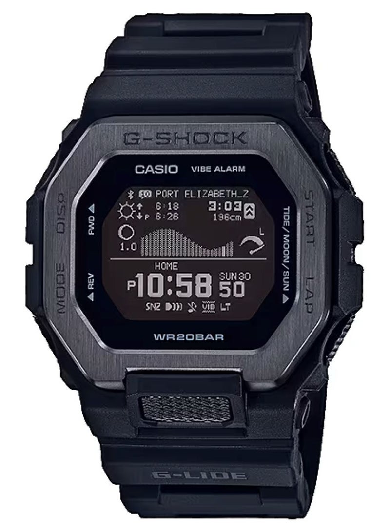 CASIO جي شوك ساعة يد رقمية للرجال من الراتنج باللون الأسود GBX-100NS-1DR - Image 1