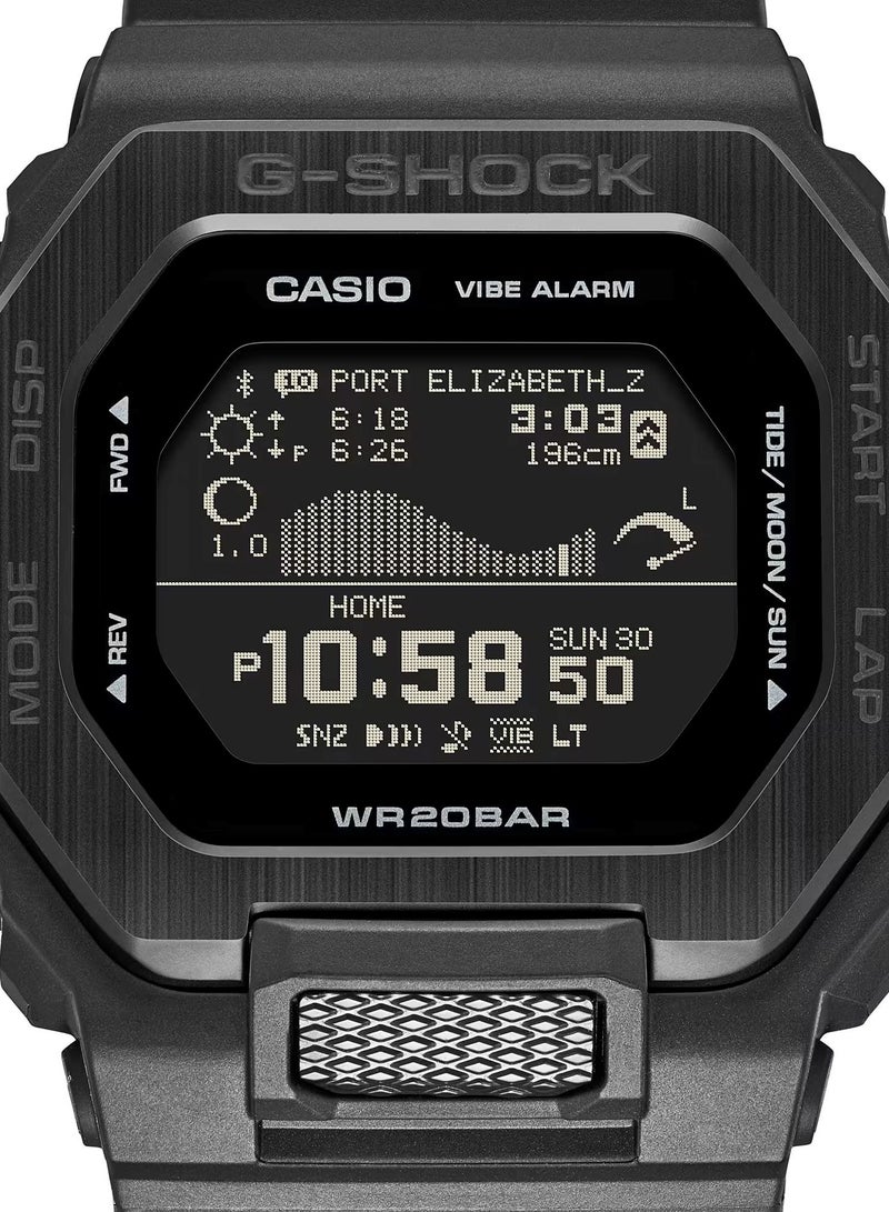 CASIO جي شوك ساعة يد رقمية للرجال من الراتنج باللون الأسود GBX-100NS-1DR - Image 2