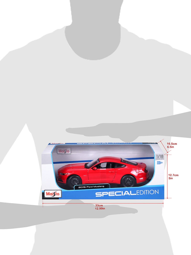 Bauer Spielwaren مايستو 1:18 مقياس إصدار خاص 2015 فورد موستانج GT سيارة مصبوبة - Image 4